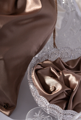 Saténová scrunchie gumička malá