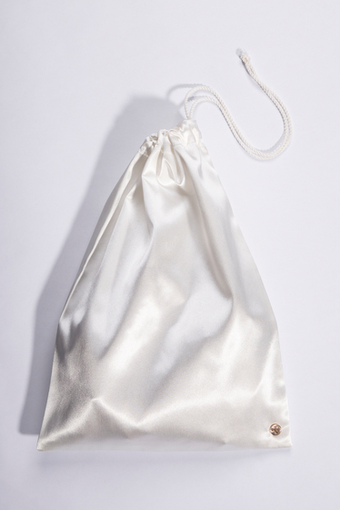 Saténová scrunchie gumička malá